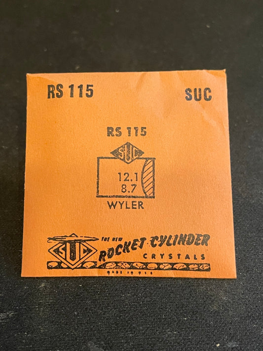 SUC Rocket Crystal RS 115 for WYLER 12.1 x 8.7mm - New