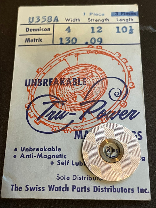 Tru-Power Mainspring U358A for BELFORTE 8B1L, 8B4L, COURT S, TISSOT 19.4-21, FEF 6680- Alloy