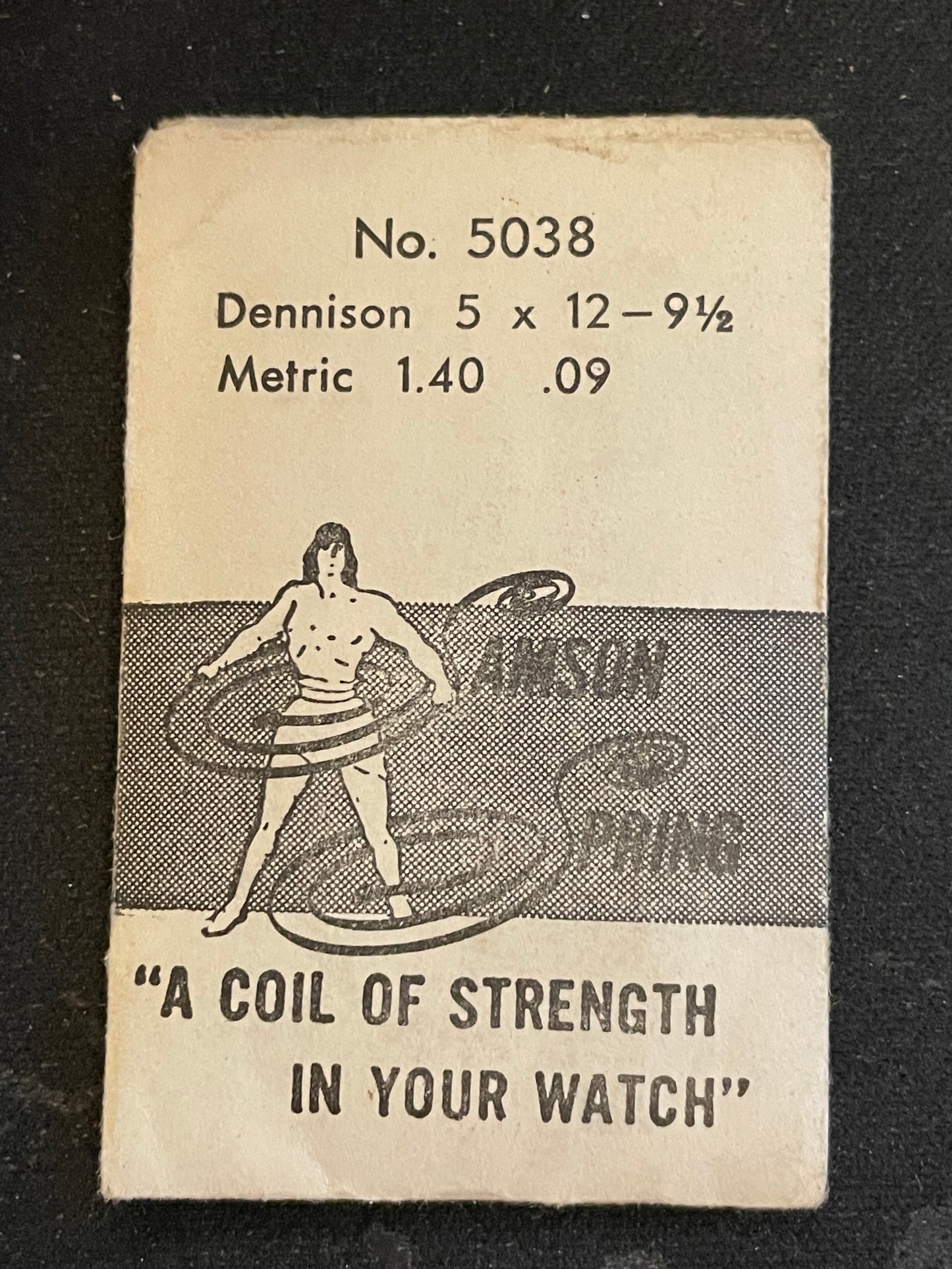 Samson Mainspring No. 5038 for Rolex 1301, 1410, 1411, 1413, Tissot 17.5, Gruen 460 - Steel
