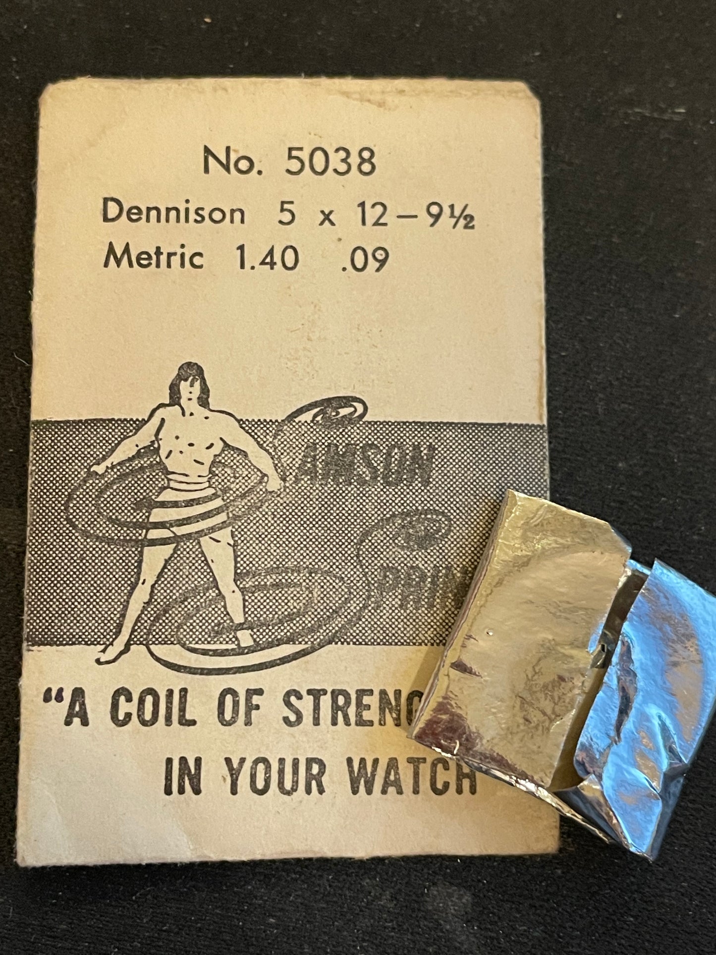 Samson Mainspring No. 5038 for Rolex 1301, 1410, 1411, 1413, Tissot 17.5, Gruen 460 - Steel