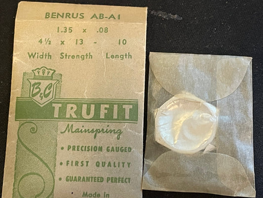 Trufit Mainspring for Benrus caliber AB, AI - Steel