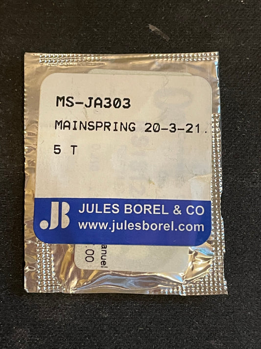 BOREL Mainspring JA-303 for 18s Hampden No. 1696 - Alloy