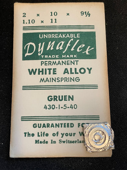 Dynaflex Unbreakable Mainspring for Gruen 430, 431, 435, 440 - Alloy