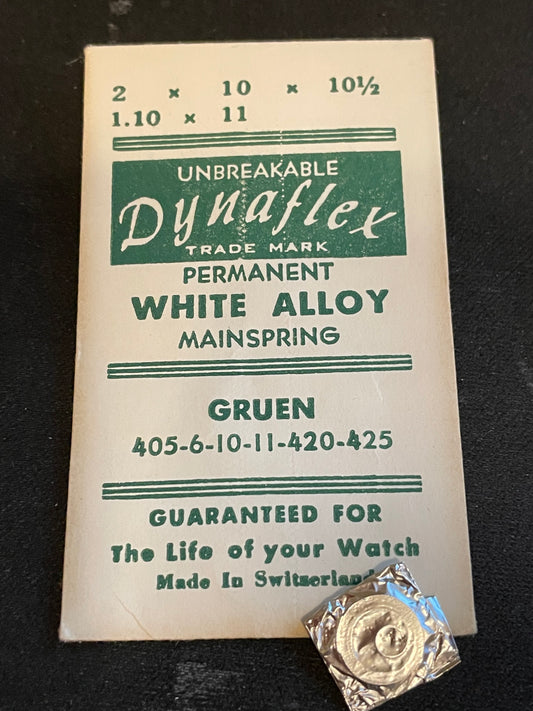Dynaflex Unbreakable Mainspring for Gruen 405, 406, 410, 420, 425 - Alloy