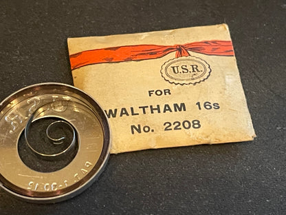 USR Mainspring for Waltham 16s No. 2208 - Steel