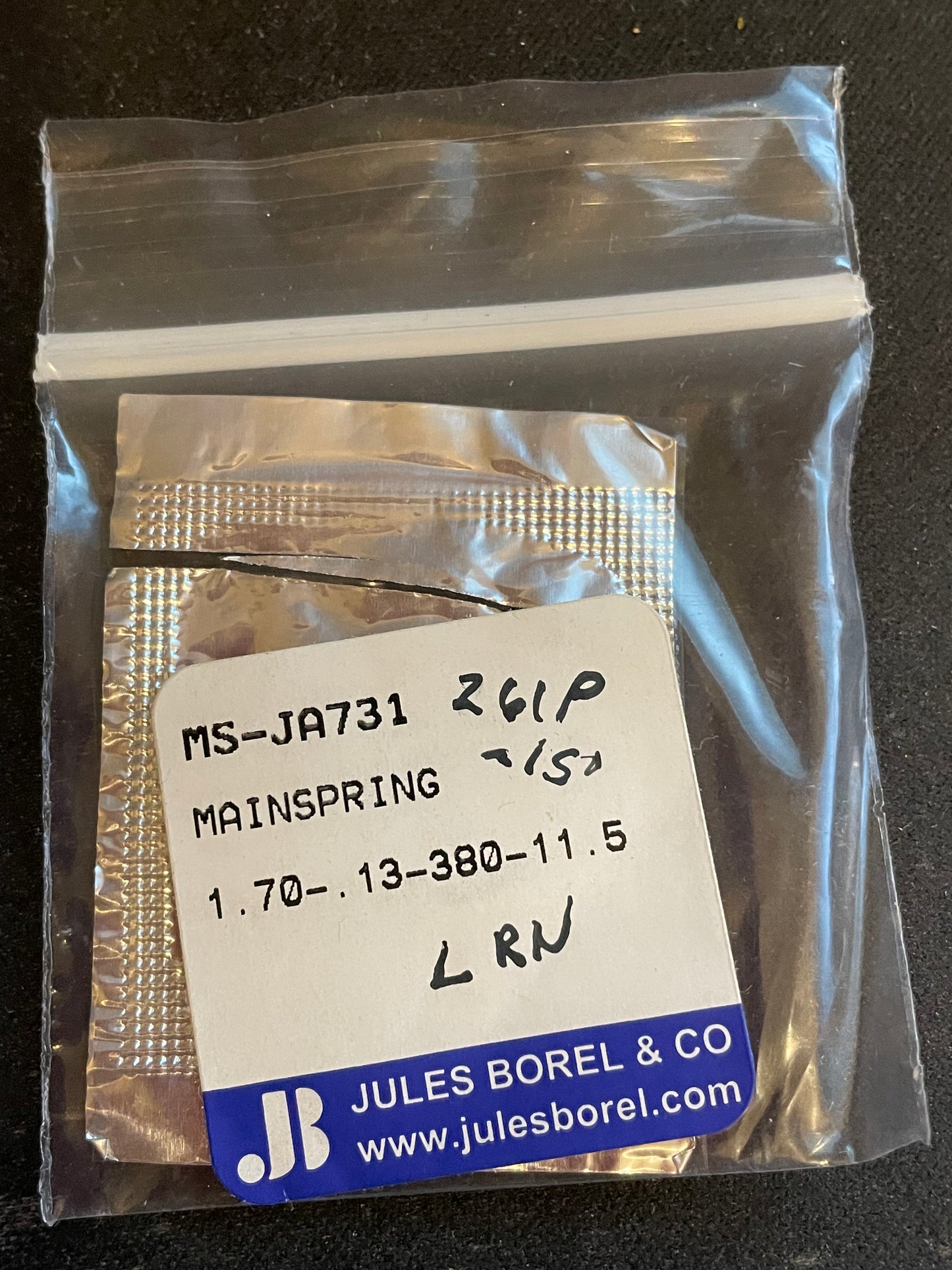 BOREL Mainspring JA731 for Waltham 0s Factory No. 2228 - Alloy