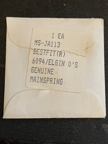 BESTFIT Mainspring JA113 for 0s & 3/0s Elgin Factory No. 6094 - Alloy