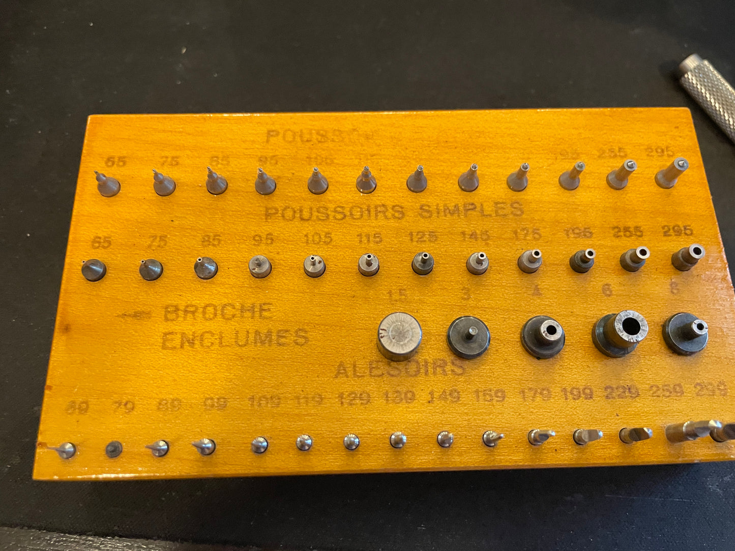 Watchmakers Seitz Jeweling tool set - in box