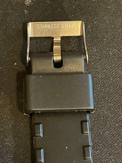 19mm Black Divers / Sports Wrist Watch Strap