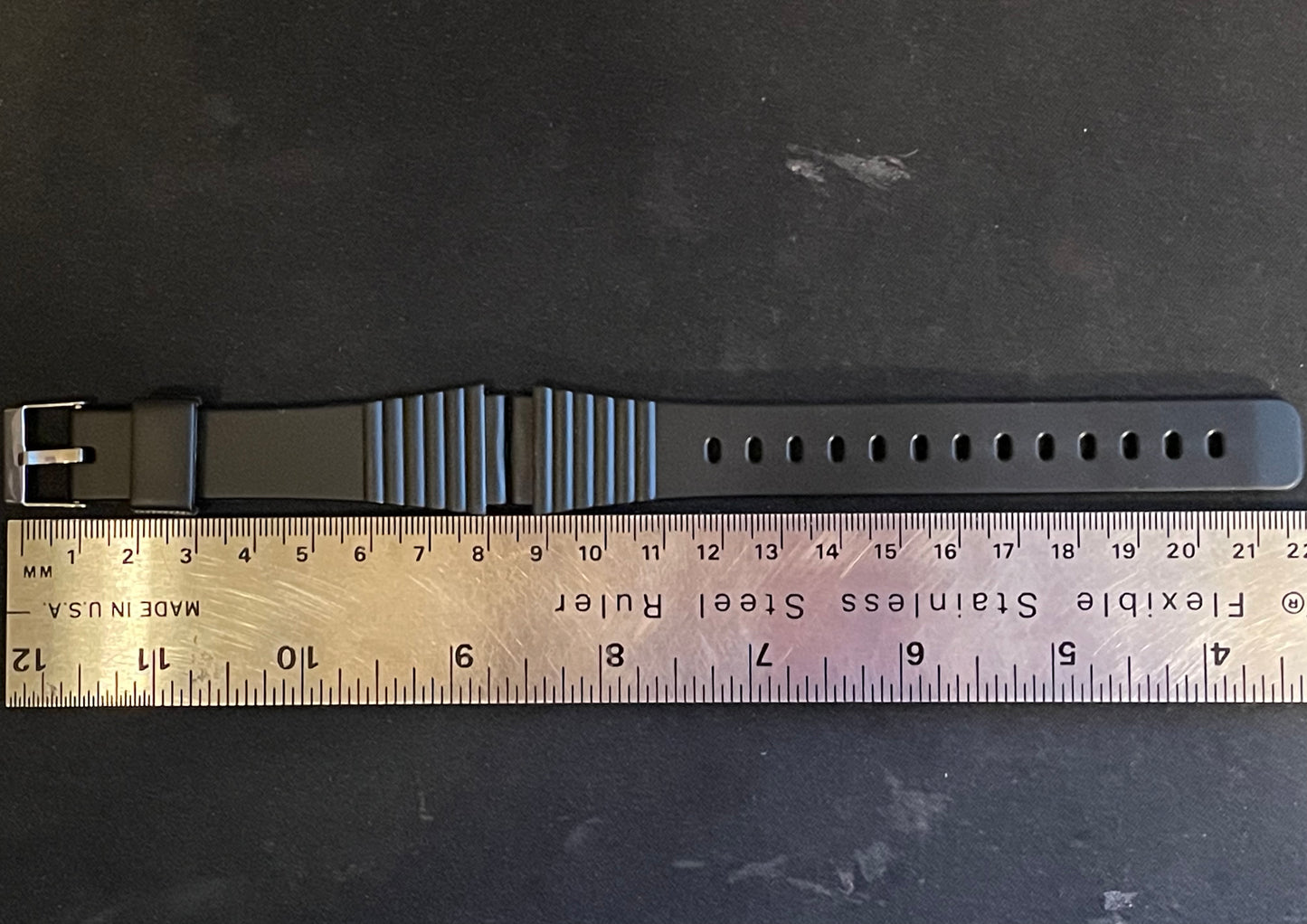 19mm Black Divers / Sports Wrist Watch Strap