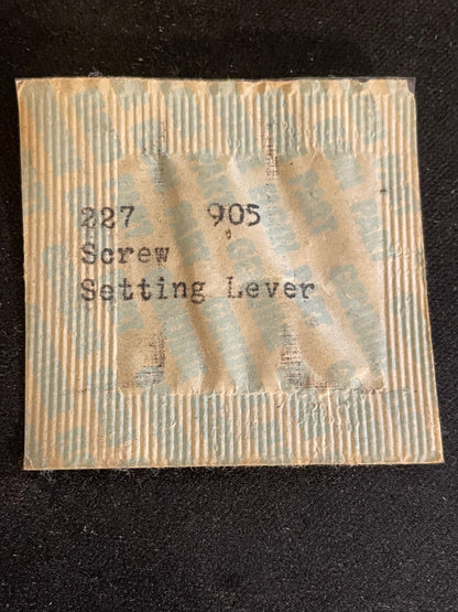 Setting Lever Screw for Elgin 20/0s Grade 905, 906, 907