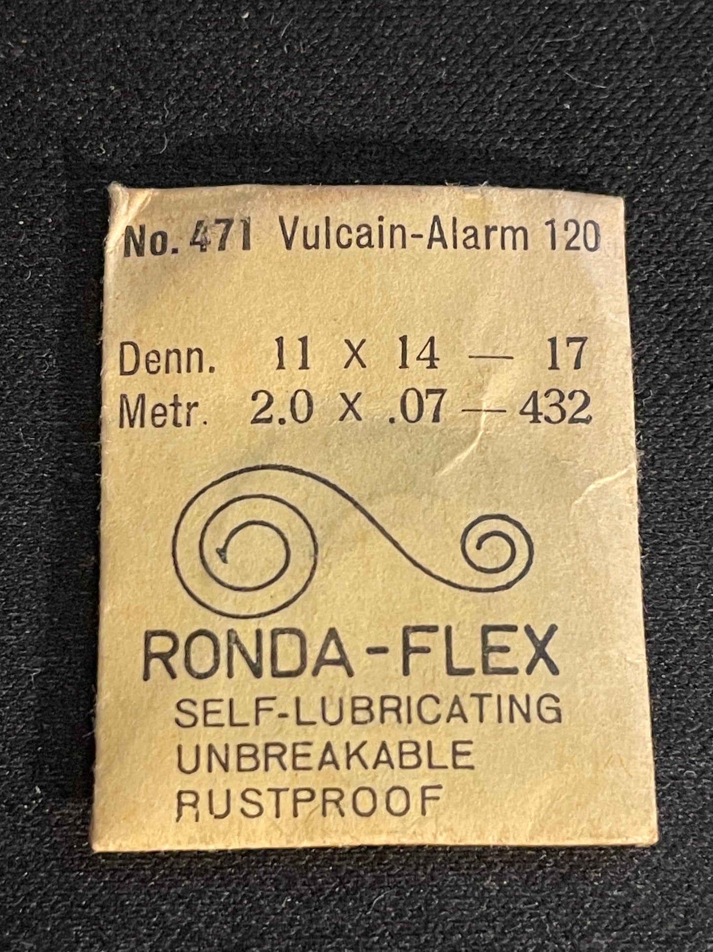 Ronda-Flex Mainspring No. 471 for Vulcain caliber 120 Wrist Alarm - Alloy