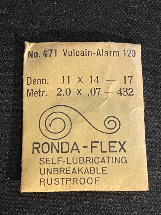 Ronda-Flex Mainspring No. 471 for Vulcain caliber 120 Wrist Alarm - Alloy