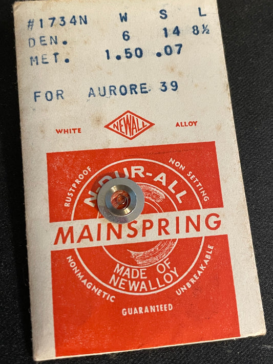NEWALL Mainspring #1734N for Aurore caliber 39 - Alloy