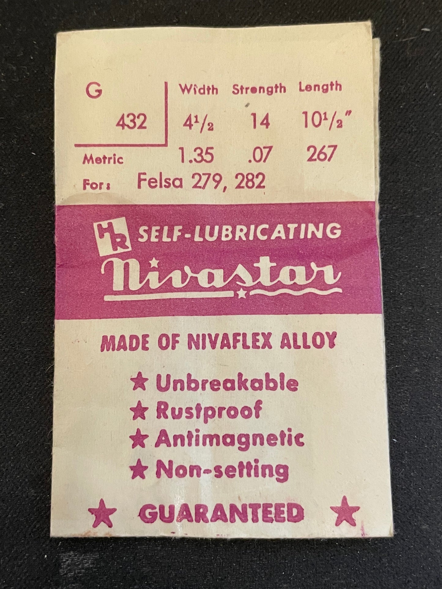 HR Nivastar Mainspring G432 for Felsa caliber 279, 282 - Alloy