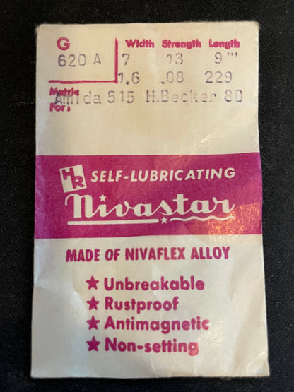 HR Nivastar Mainspring G620A for Amida caliber 515, H. Becker caliber 80 - Alloy