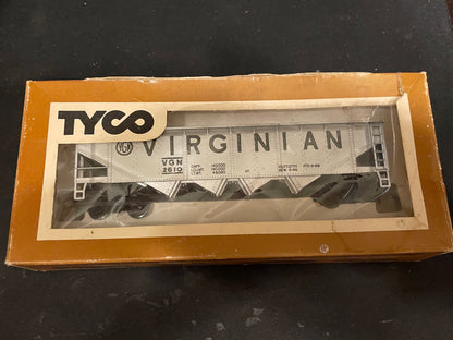 Tyco HO Scale Silver Hopper Car 2610 Virginian #344C in Box