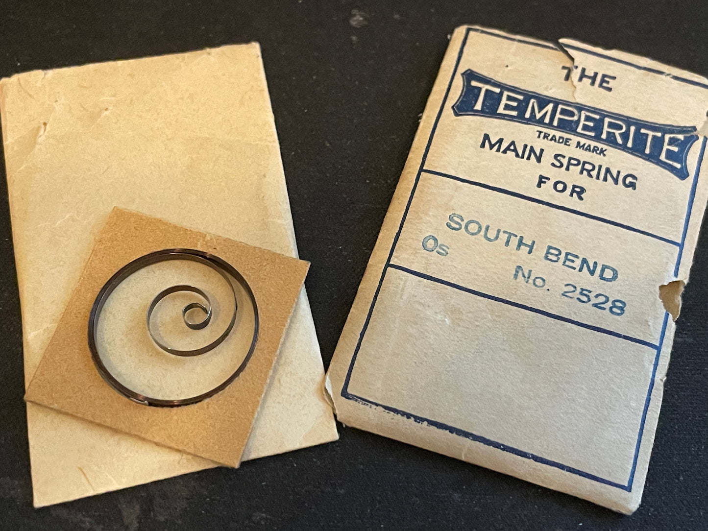 TEMPERITE Mainspring for South Bend 0s No. 2528 - Steel