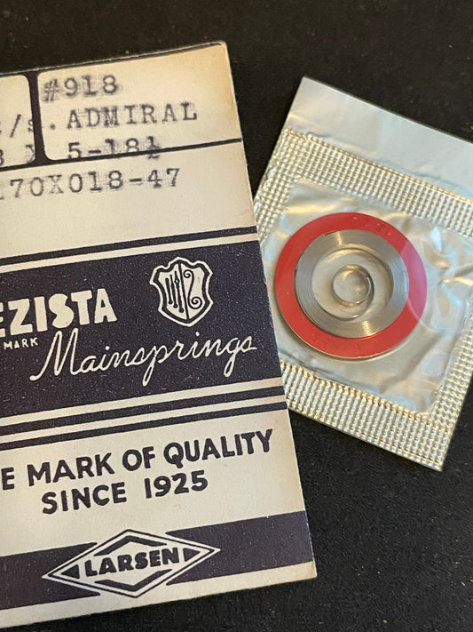 Rezista Mainspring for 12s CYMA / Tavannes Admiral Pocket Watch - Alloy