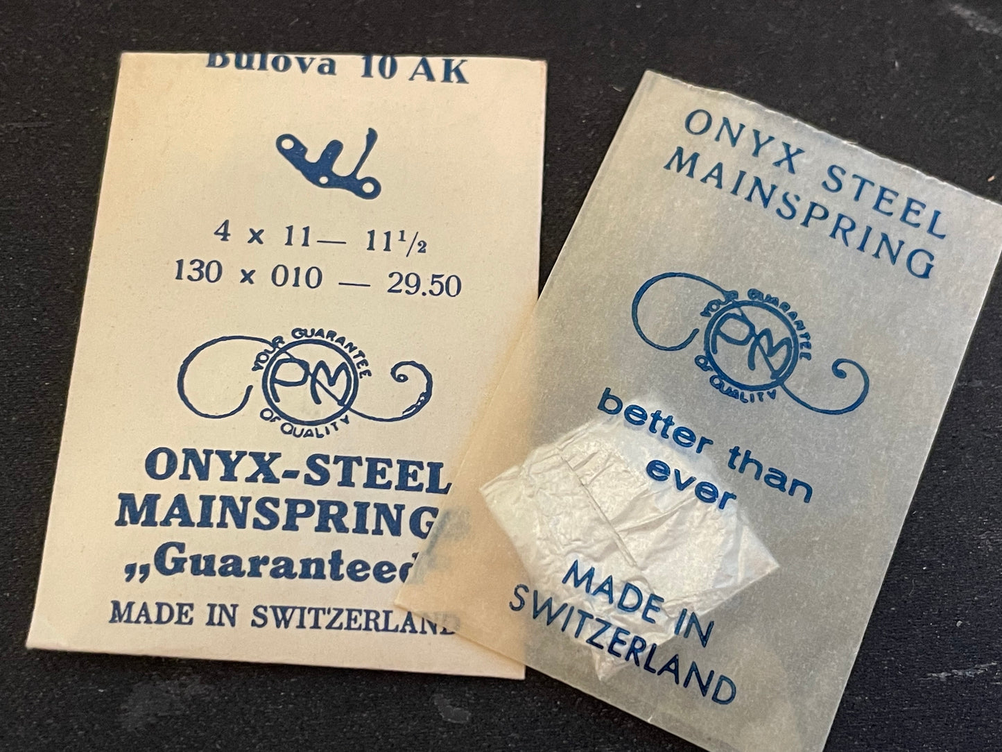 PM Mainspring for Bulova caliber 10AK movements - Steel