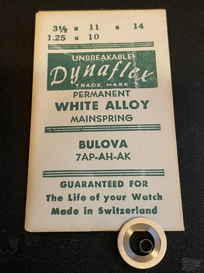 Dynaflex Unbreakable Mainspring for Bulova 7AH, 7AK, 7AP - Alloy