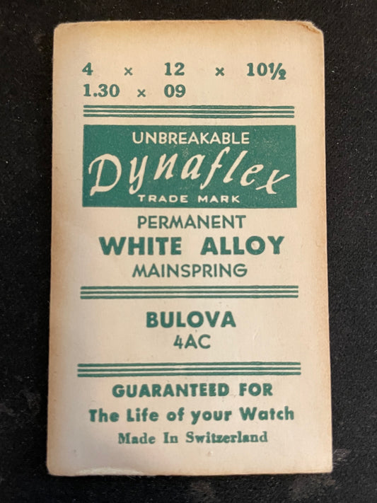 Dynaflex Unbreakable Mainspring for Bulova 4AC - Alloy