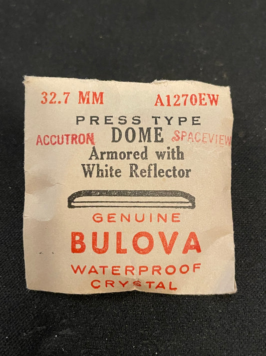 Bulova Factory Wrist Watch Crystal 32.7mm for Accutron Spaceview - New