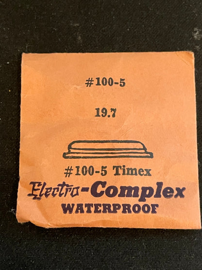 Electro-Seal #100-5 Wrist Watch Crystal 19.7mm for Timex - New