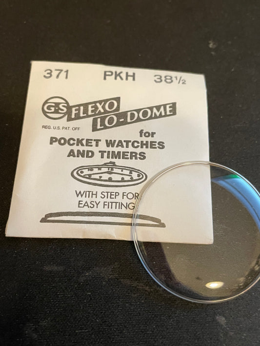 GS PKH38½ Pocket Watch Crystal 37.1mm - New