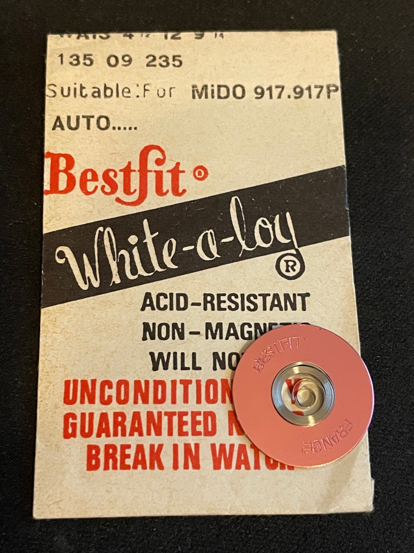 BESTFIT Mainspring WA13 for Mido Caliber 917, 917P Automatics - Alloy