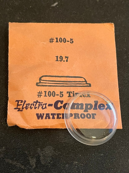 Electro-Seal #100-5 Wrist Watch Crystal 19.7mm for Timex - New