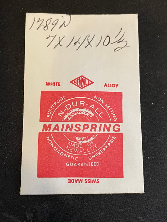 NEWALL Mainspring #1789N for MST 800, 803, General 95 - Alloy