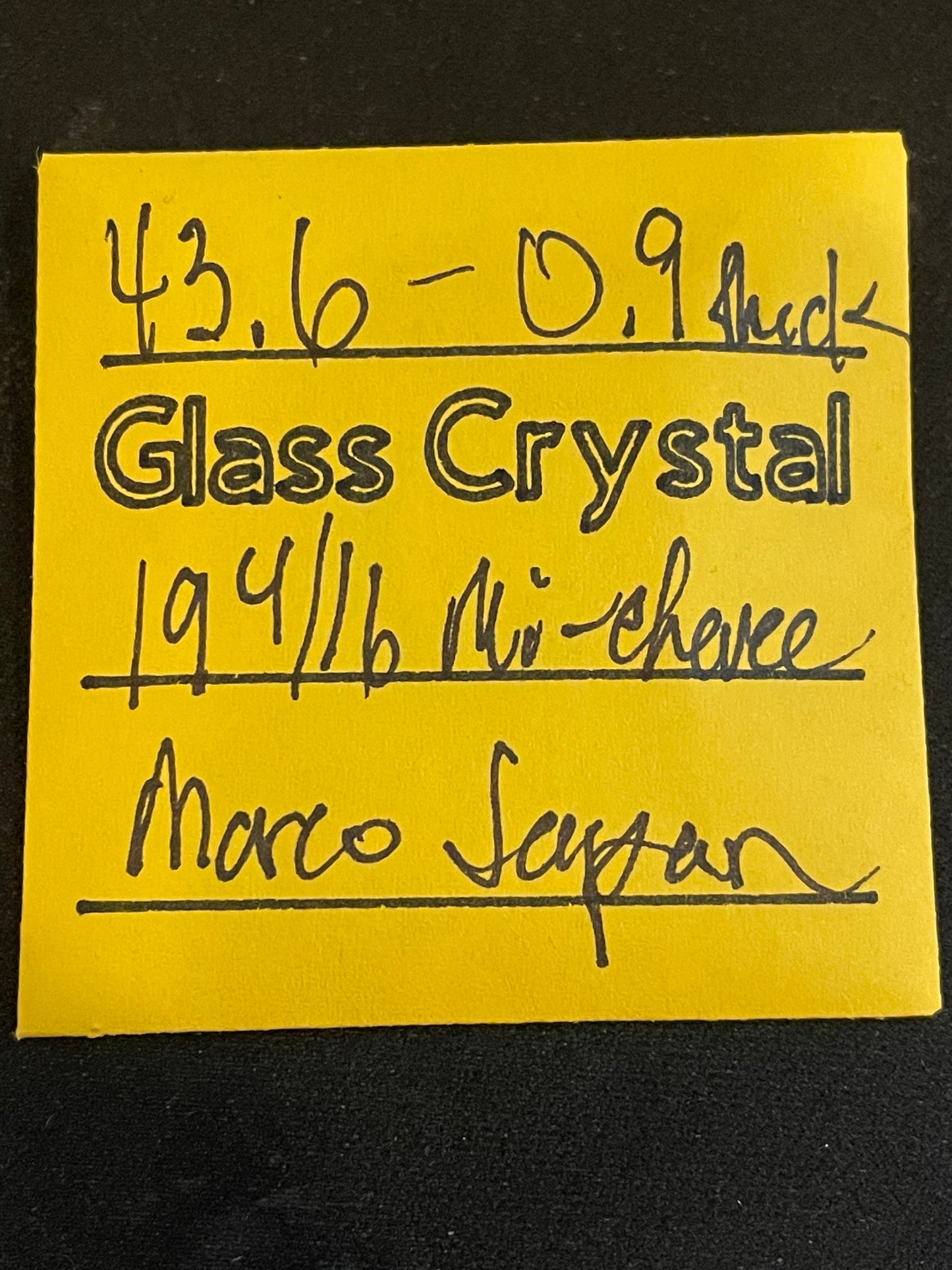 Marco Mi-Chevee Vintage Glass Pocket Watch Crystal 19-4/16 (43.6mm) - NOS
