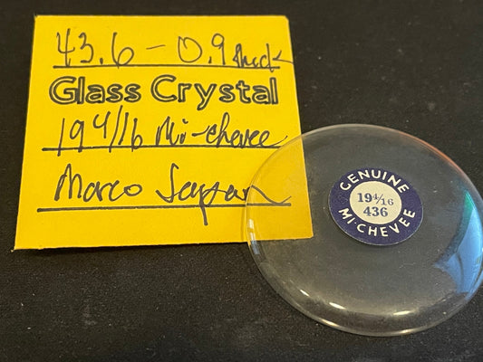 Marco Mi-Chevee Vintage Glass Pocket Watch Crystal 19-4/16 (43.6mm) - NOS