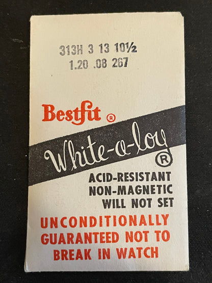 BESTFIT Mainspring 313H for Beguelin 71, Eterna 675, Vulcain 78 - Alloy