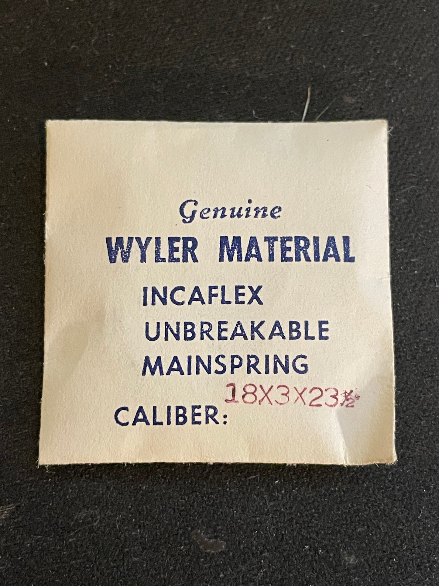 Wyler Genuine Mainspring for Buren caliber 690, 691, Elgin Grade 677 - Alloy