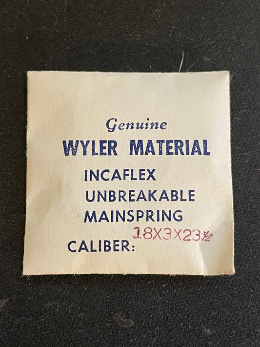 Wyler Genuine Mainspring for Buren caliber 690, 691, Elgin Grade 677 - Alloy