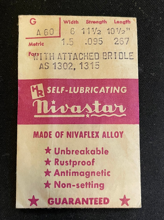 HR Nivastar Mainspring GA60 for AS 1302, 1315 Automatics - Alloy