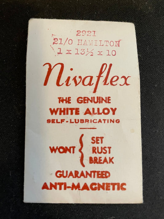 Nivaflex Mainspring for 21/0s Hamilton No. 2921 / 718531 - Alloy
