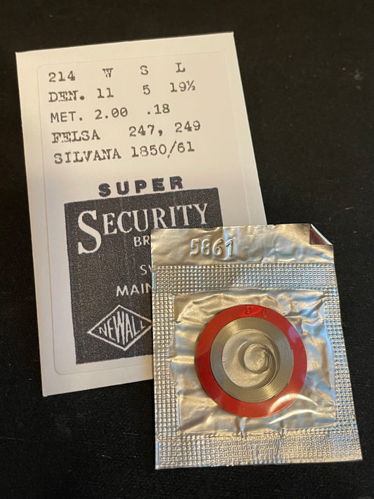 NEWALL SUPER Security Mainspring #214 for Felsa 247, 249, Silvana 1850/61 - Alloy