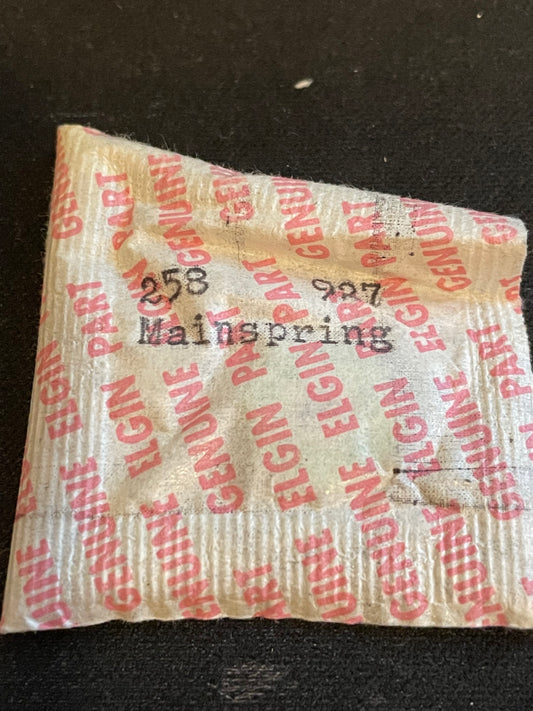 Elgin DuraPower Factory Mainspring for 5½ ligne grade 927, 928 - Alloy