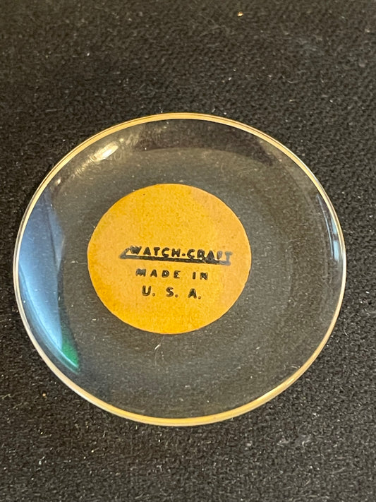 Watch-Craft Round Glass Wrist Watch Crystal for Elgin RG28.5 - NOS