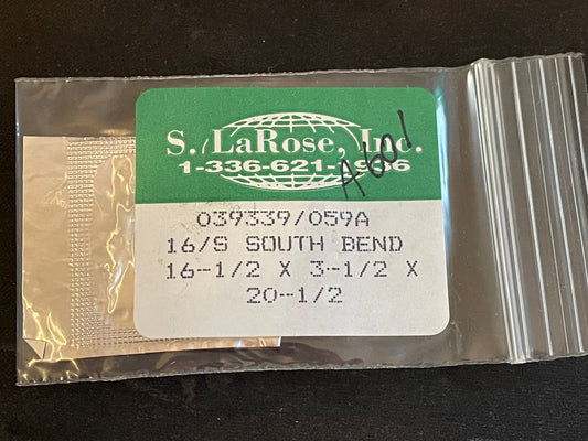 South Bend 16s Mainspring No. 17528 from S. LaRose - Alloy