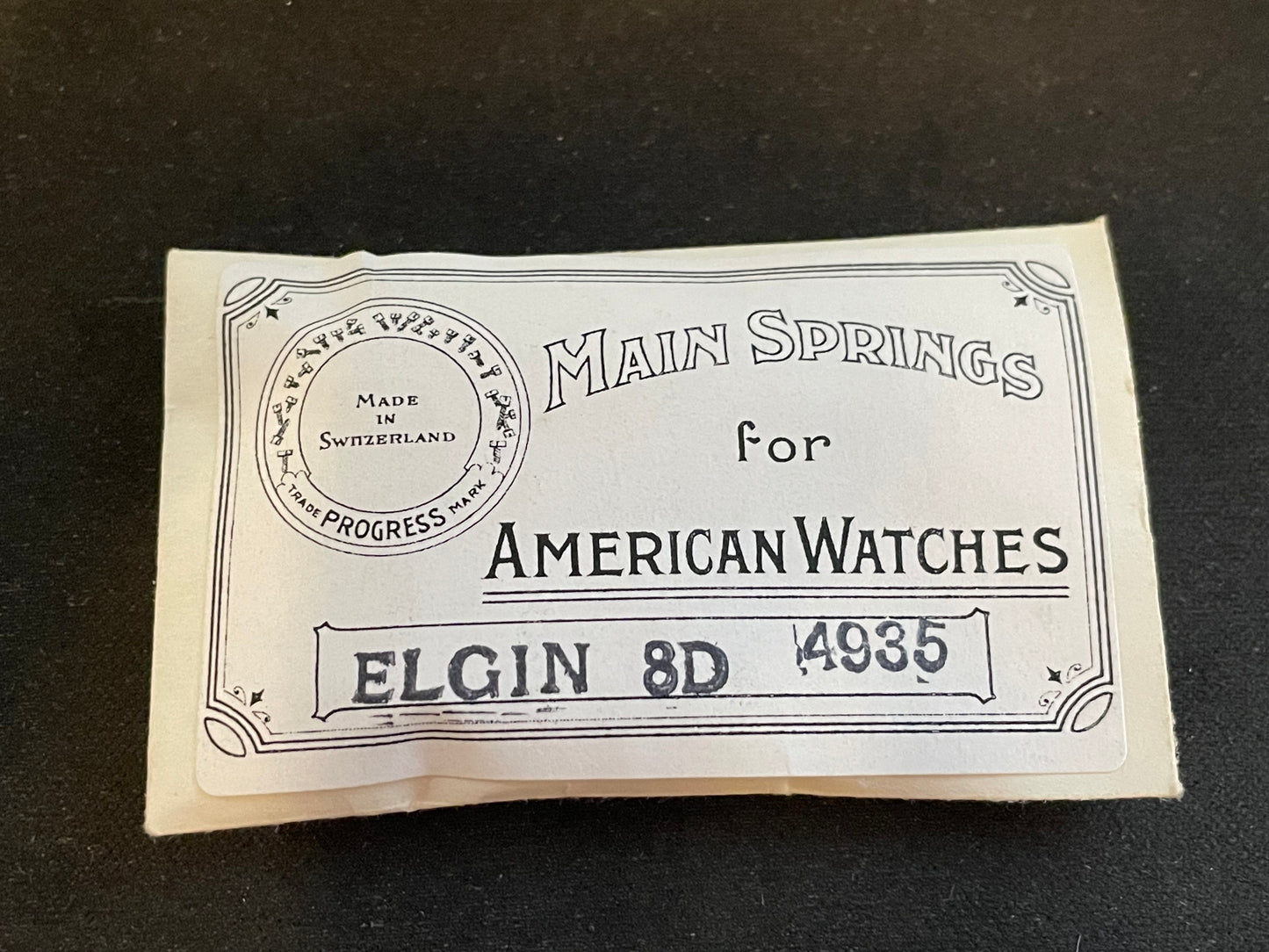 Progress Mainspring for Elgin 22s 8 Day Clocks No. 4935 - Steel