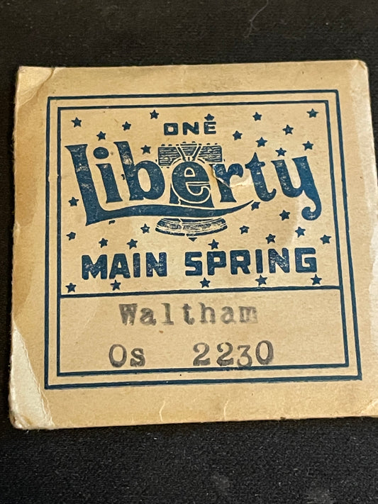 Liberty Mainspring For Waltham 0 Factory No. 2230 - Steel