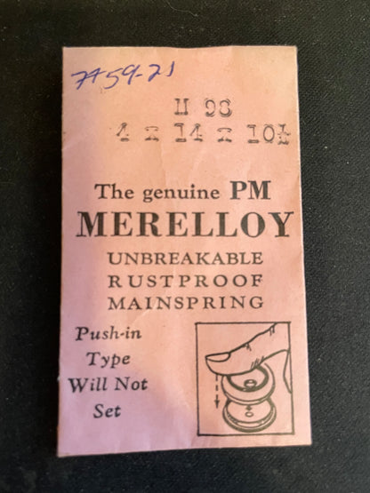 PM Merelloy Mainspring M98 for Font 59, 59N - Alloy