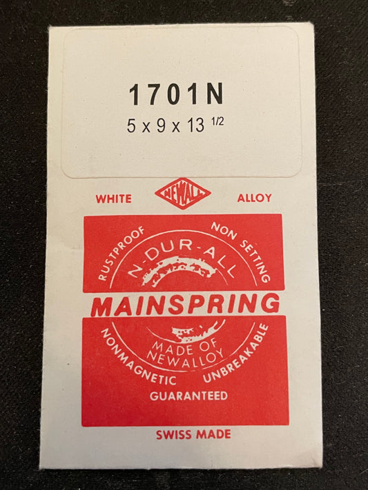 NEWALL Mainspring #1701N for Cyma 484, 486, Oris 654 - Alloy