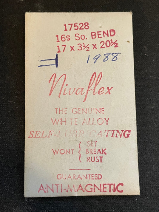 Nivaflex Mainspring for 16s South Bend No. 17528 - Alloy