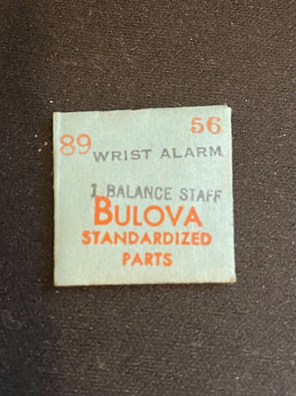 Bulova factory Balance Staff for Wrist Alarm caliber 89 - new