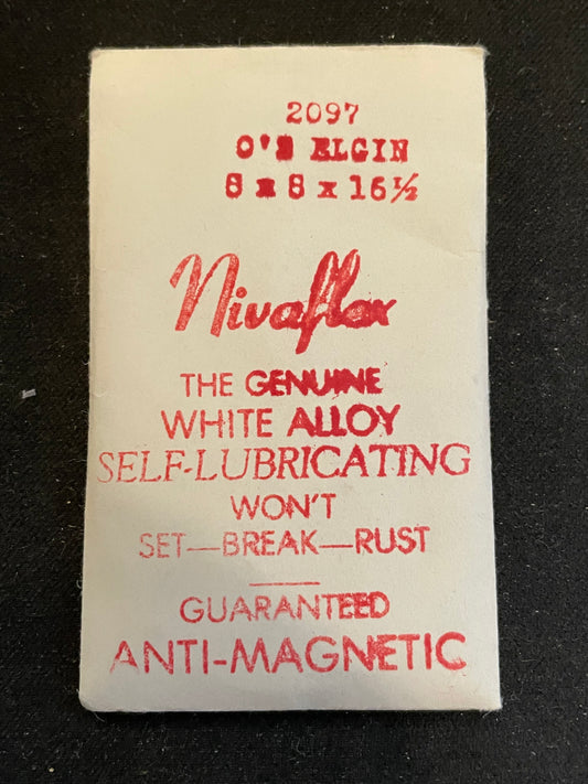 Nivaflex Mainspring for Elgin 0s & 3/0s No. 2097 - Alloy